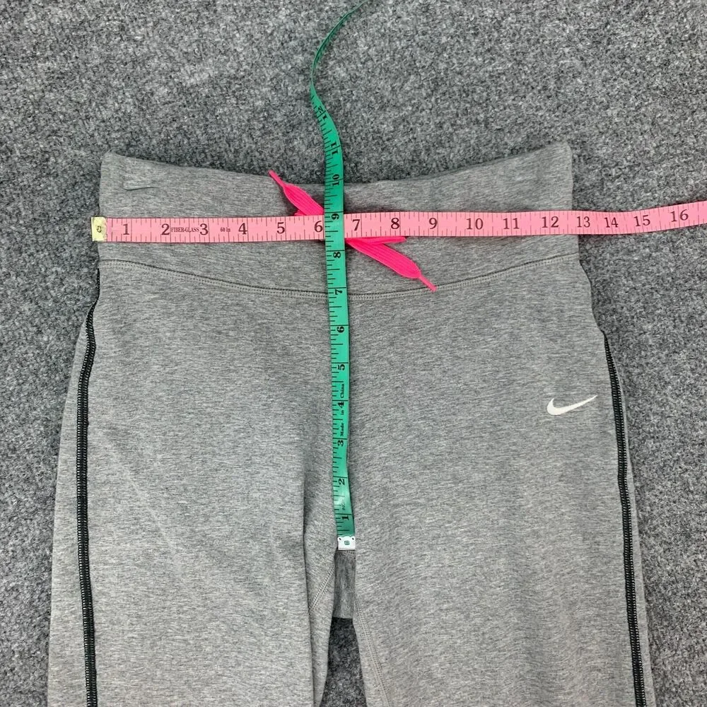 Nike Capri Sweatpants Girls L Large Gray Dri Fit Victory Cotton Nylon Blend Pant